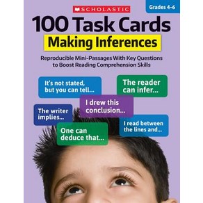 (영문도서) 100 Task Cards: Making Inferences: Reproducible Mini-Passages with Key Questions to Boost Rea... Paperback