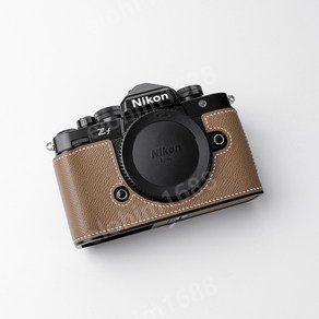 Nikon ZF 핸드 스티치 정품 가죽 보호 케이스, Gey, 1개