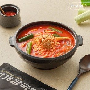 귀하닭 닭개장 국밥 아침간편식, 10개, 210g