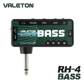 (Geen Music) 이어폰 미니 헤드폰앰프 포켓 기타 앰프 Bass Guitar AMP Valeton Rushead RH-4