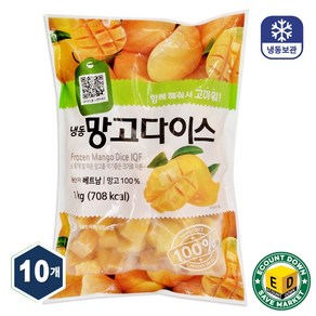 베스트코 냉동망고다이스 1kg x 10개, 단품