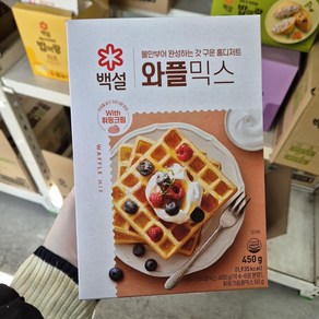 백설 와플믹스, 450g, 4개