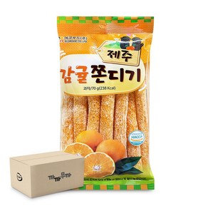 에코푸드 제주 감귤 쫀디기 70g 설탕 쫀드기, 30개