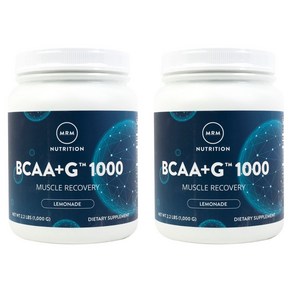 엠알엠 BCAA+G 레모네이드 비건 글루텐 프리, 1kg, 2개