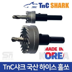 TnC샤크 국산 HSS 하이스 홀쏘 12-49mm 홀커터 홀소, TnC샤크 홀쏘 17mm, 1개