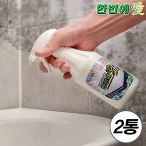 곰팡이제거제 한번애 (500ml) 벽지 욕실 화장실 베란다 세탁실 창틀 타일 실리콘 곰팡이, 500ml, 2개