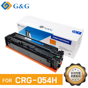 G&G 지앤지토너 호환토너 CRG-054HBK 054HC 054HY 054HM, 1개, 블랙(054HBK)