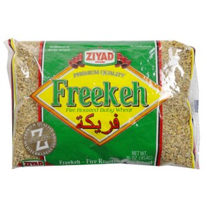 Ziyad Fine Roasted Geen Wheat Feekeh Fikeh Fa Ziyad 고급 구운 녹색 밀 Feekeh Fikeh 녹색 듀람 밀로 만든 Fa, 1개, 473ml