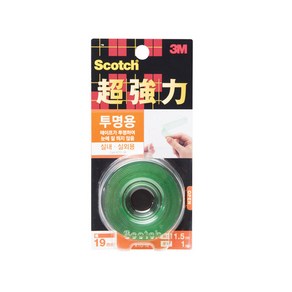 스카치 초강력 투명 폼 양면테이프 19mm x 1.5m, 1개