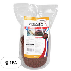 내츄럴한 레드 스페셜 열대어 사료 리필, 500g, 1개