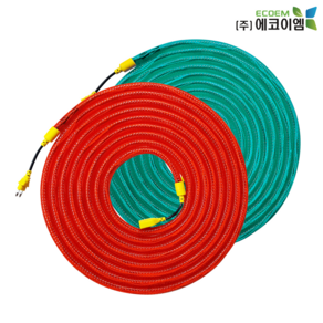 에코이엠 LED 윙카호스 AC 220V 10m 적색 녹색 / 임시소방시설 / 간이피난유도선 / 윙카선, 녹색(점멸), 1개