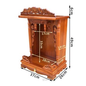 법당 다이 불단 신당 법당용품 공양대 불전함 불상 테이블 원목 부처님 받침대 가정용, A. 타입, 1개