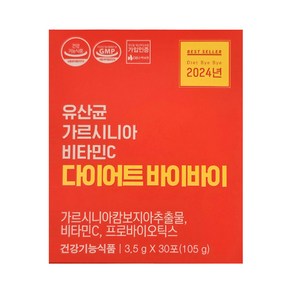 다이어트바이바이 유산균 가르시니아 비타민C, 60g, 4개