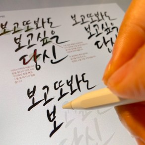 김나 캘리그라피 체본집 PDF파일 붓펜 아이패드 난이도(하), 나사랑체