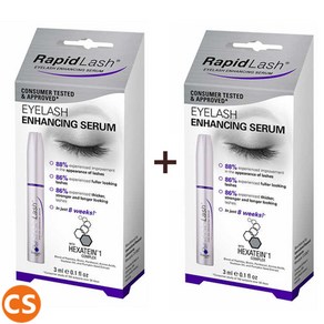 [미국직배송] 래피드래쉬 속눈썹 영양제 3ML 1+1 2개세트 PROMAXYL RapidLash Eyelash Enhancing Serum 0.1 fl oz 2-pack