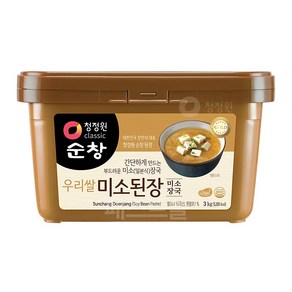 청정원 순창 우리쌀 미소장국 된장, 1개, 3kg