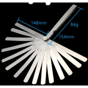 튼탄튼탄 틈새게이지 32매 0.2mm-1.0mm, 150B17, 1개