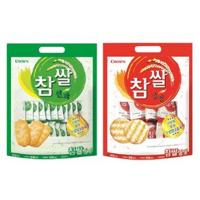 크라운 참쌀선과 253g 1개 + 참쌀설병 270g 1개 쌀과자 전통과자