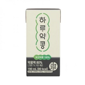 하루약콩 두유 190ml 72팩, 하루약콩 두유, 190ml, 72팩, 72개