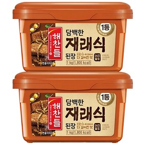 재래식 된장, 1kg, 2개