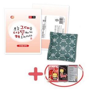 해피데이 국산포켓용핫팩100g(손난로) 30매이상구매시 핫도리2매증정, 1개