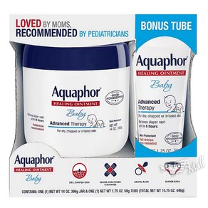 아쿠아퍼 베이비 오인트먼트 침독크림 대용량 396g+50g AQUAPHOR ADVANCED THERAPY BABY HEALING OINTMENT WITH BONUS