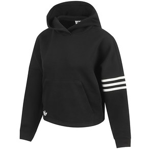 아디다스 우먼스 후드티 NEUCLASSICS HOODIE 블랙-화이트 3S