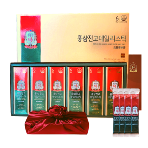 정관장 6년근 홍삼정 에브리타임 홍삼진고 스틱 30set 300ml+쇼핑백 추석 명절 부모님 면력 선물세트(보자기포함) 1개, 30회분, 1세트