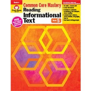 Reading Infomational Text : Common Coe Mastey Gade 5 (Teache's Edition), Evan-Moo Educational Publis..