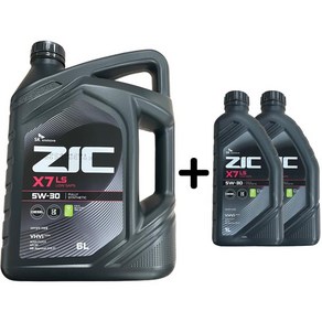 ZIC X7 LS 5W30 6L 1개 +1L 2개 디젤 엔진오일, 3개