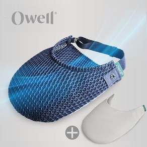 오웰 깁스양말 반 기브스 여름용 덧신, 네이비 블루+그레이 커버, M (220~260mm), 1개