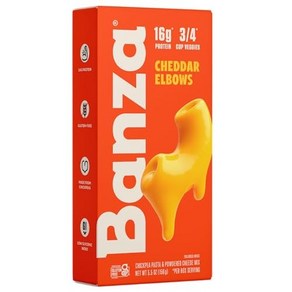 Banza Elbows & Classic Chedda Mac and Cheese - Hi Banza Elbows & Classic Chedda Mac and Cheese - 고, 1개, 155g