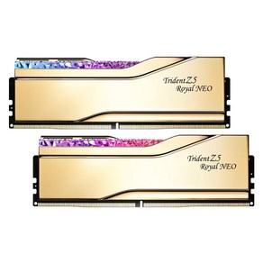 G.SKILL DDR5-6000 CL28 TRIDENT Z5 ROYAL NEO 골드 패키지 (32GB(16Gx2)), 1개