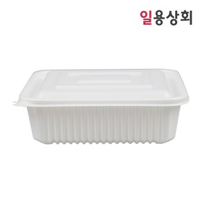 [ILYONG] 사각 찜용기 JH 23197 대 2000ml 50세트 백색