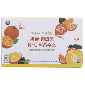 자임 감귤한라봉 NFC 착즙주스, 10개, 100ml