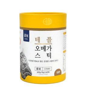 테플 오메가스틱 고양이간식, 60개