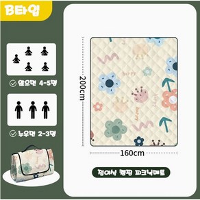 [접이식]티지피 캠핑 피크닉 매트 방수 돗자리, B