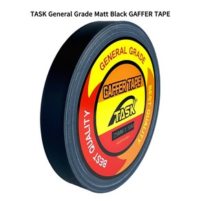 테스크 수출용(국내산) 개퍼테이프 무광 면테이프 25MM X 55M MATT BLACK, 1개