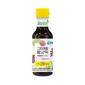 오뚜기 그린애플발사믹 저칼로리 드레싱 315g 소문난 야식 분식 자취템 쏘울푸드, 1개