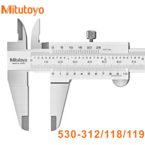 Mitutoyo 미쓰도요 전문가용 고정밀 스텐 디지털 버니어 캘리퍼스 530-312 0-150 mm 1개, 0-150mm