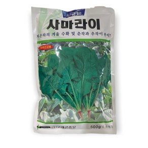 사마라이 시금치 씨앗 500g [24년포장] 대포장 시금치 종자, 1개