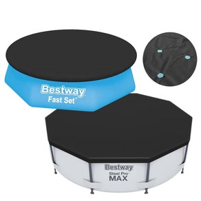 베스트웨이 수영장 풀장 튜브 원형 덮개 커버, 1개, 원형덮개396cm용