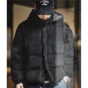 남자 코듀로이 패딩 후드 탈부착 보온 겨울 Winte CORDUROY DOWN JACKET FXTS2307294