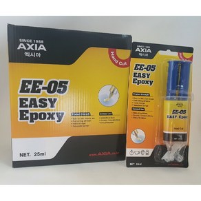 INVEN* AXIA 엑시아 EE-05 5분 (투명) 주사기 에폭시 25ml ( 악세사리 다용도 diy 주사에폭시 접착제 도자기 플라스틱 ) @안전2중포장@