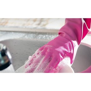 명진 고무장갑 분홍 특대(XL), 10개, 핑크
