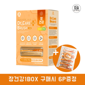 닥터케어브러쉬 플러스 강아지 가수분해 간식 치석제거 덴탈껌, 1개, 260g, 장건강 + 6p