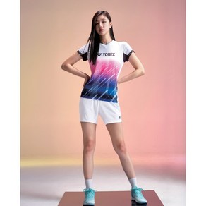 요넥스 티셔츠 2024SS 241TS016F NEON PINK 여성 배드민턴 경기복 게임웨어 반팔 티셔츠 오남스포츠