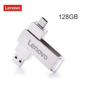 레노버 USB 3.0 플래시 드라이브 U 디스크 C타입 인터페이스 고속 1TB 대용량 512GB 256GB 메탈 메모리 스, 05 128GB, 1개