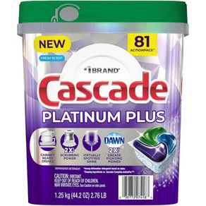 Cascade 플래티넘 플러스 프레쉬 센트 81개입, 1.45kg, 1개