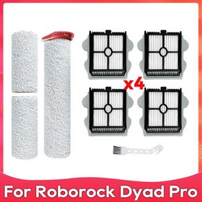 Roborock Dyad Pro Dyad Pro Combo WD2H1A A10 호환 가능한 부드러운 브러시 롤러 헤파 필터 부품 액세